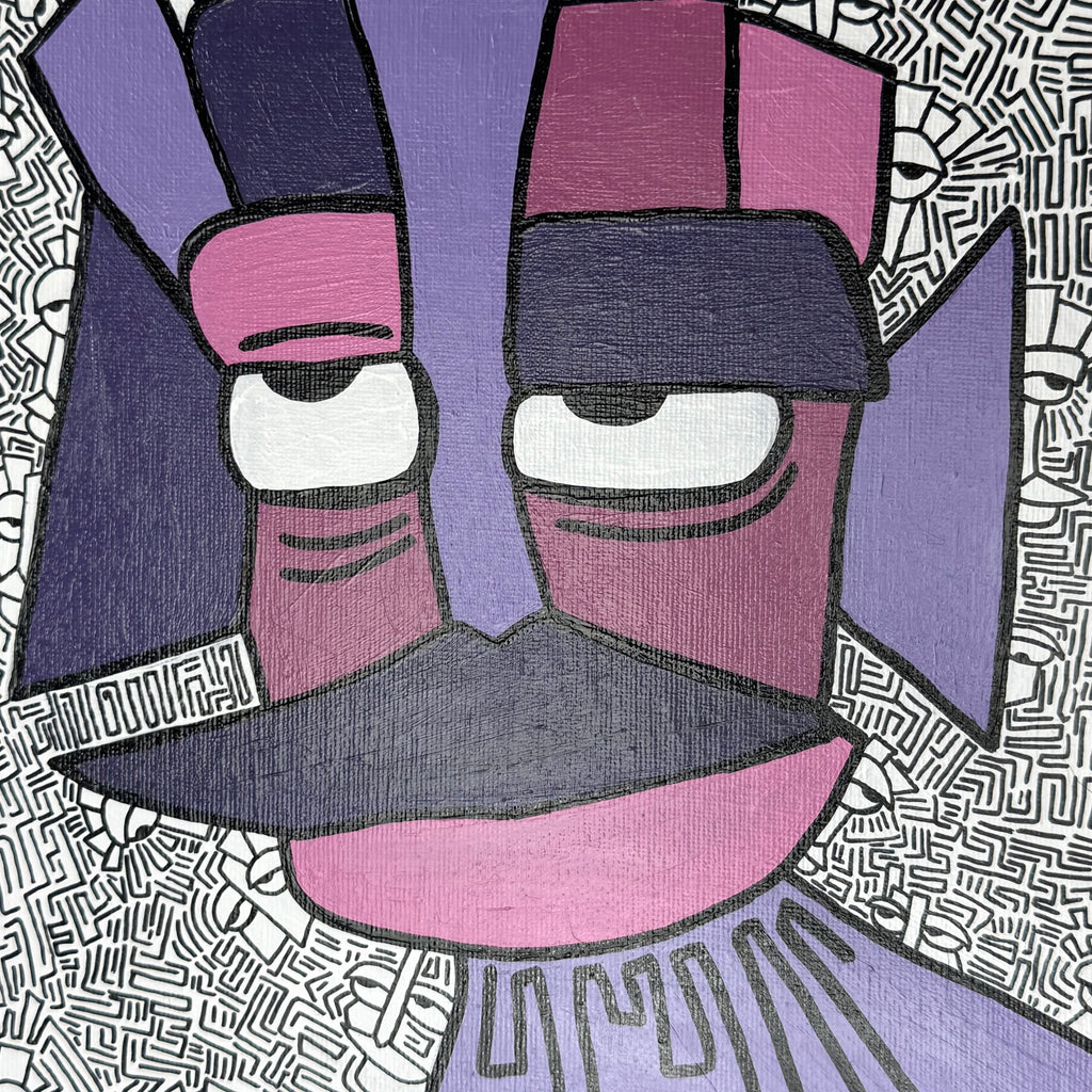 “Niet Vandaag Morgen” 25x25 cm op canvasbord