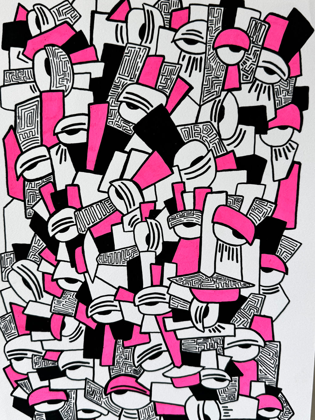 A4 Tekening “Gedachtes in de Sleutelstad”