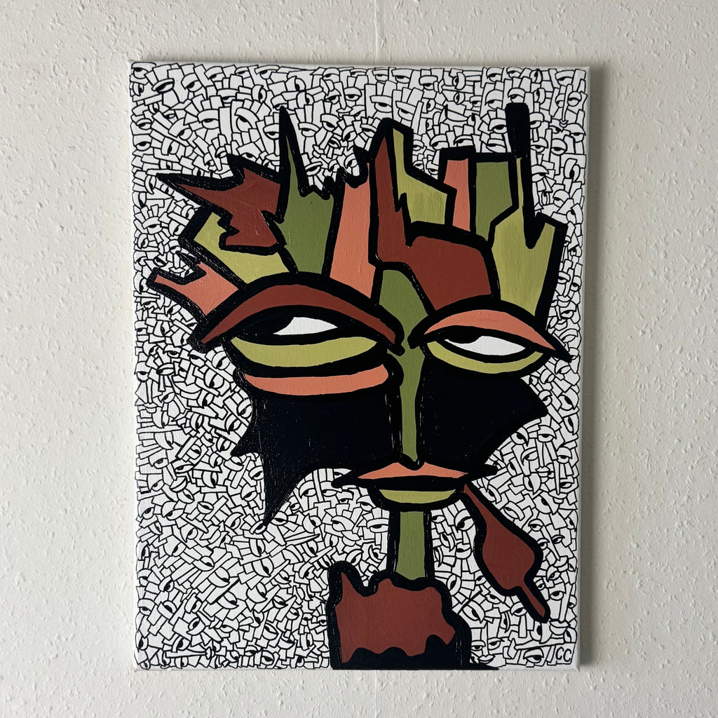 “Hier een Droge Vinger” 30x40 cm