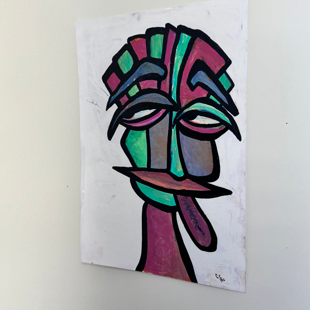 “Waarom steek je jouw tong uit?”  29,7x42 cm