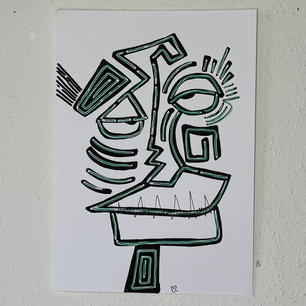 A4 Tekening “De Bliksem”