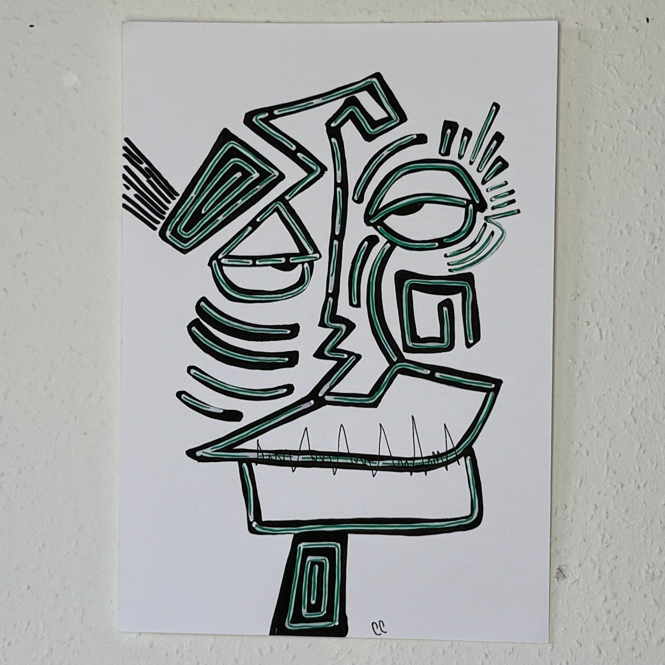 A4 Tekening “De Bliksem”