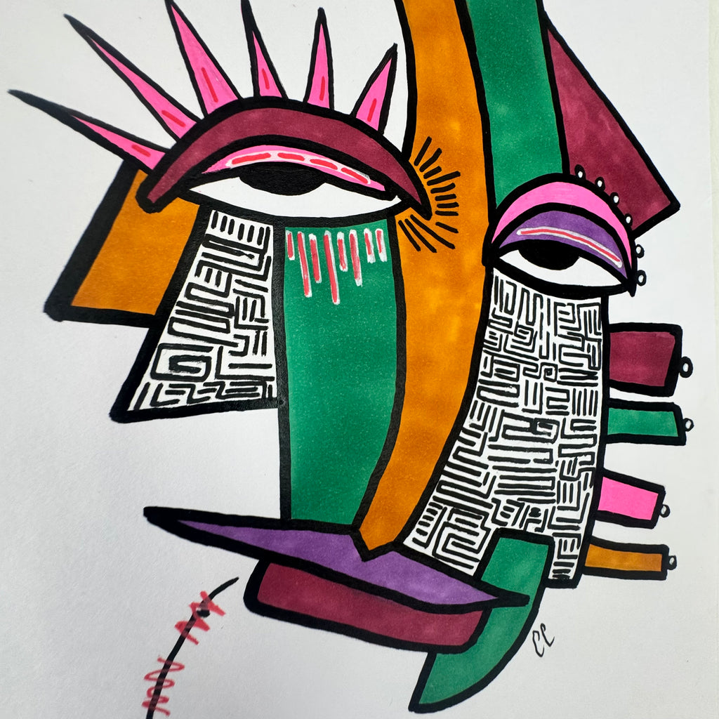 A4 Tekening “Hengelen op Maandag”