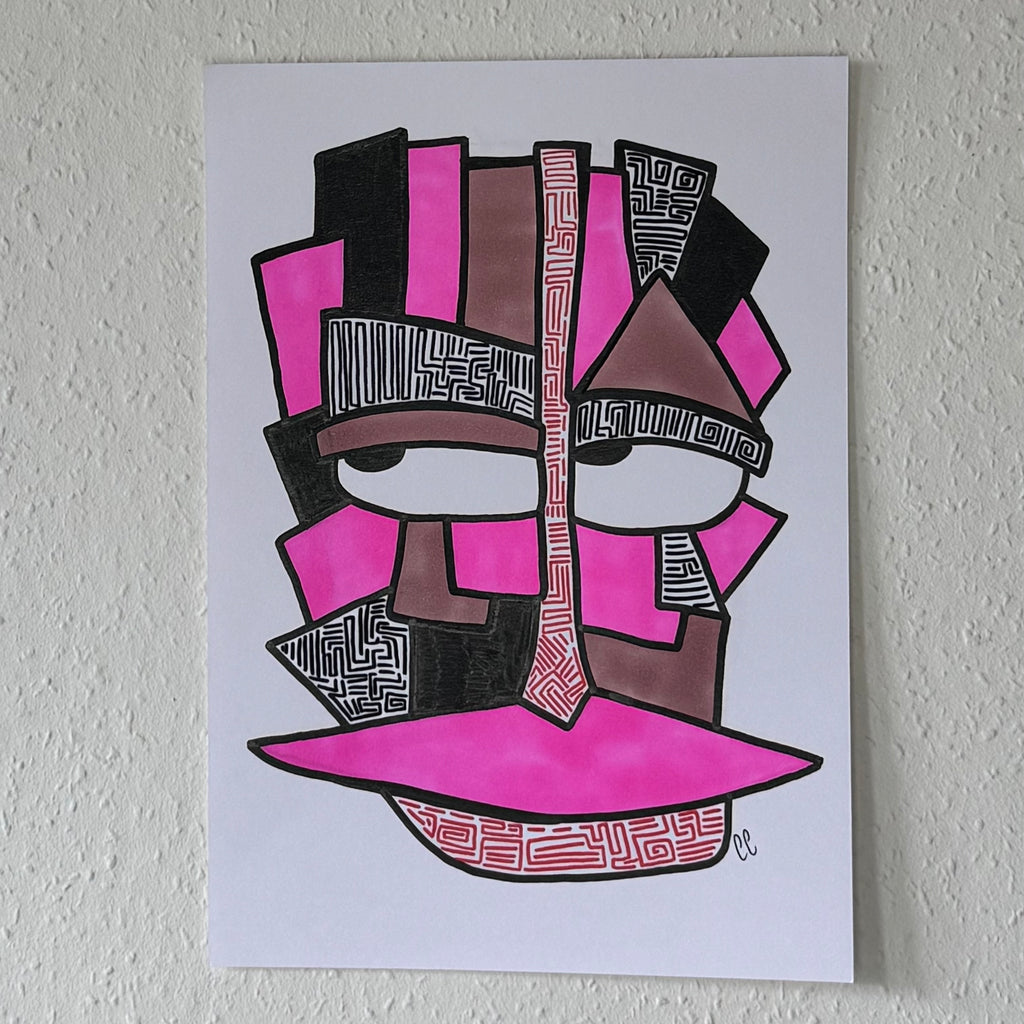 A4 Tekening “Gedachtes aan de Lijnbaan 2”