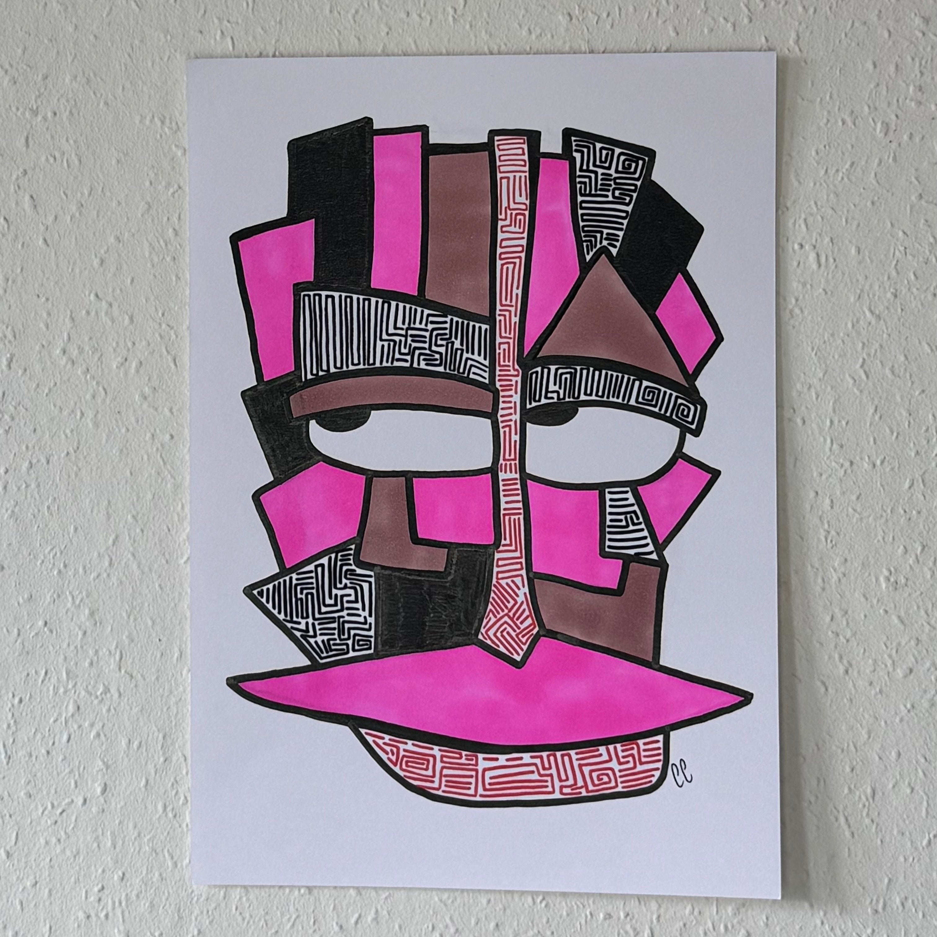 A4 Tekening “Gedachtes aan de Lijnbaan 2”