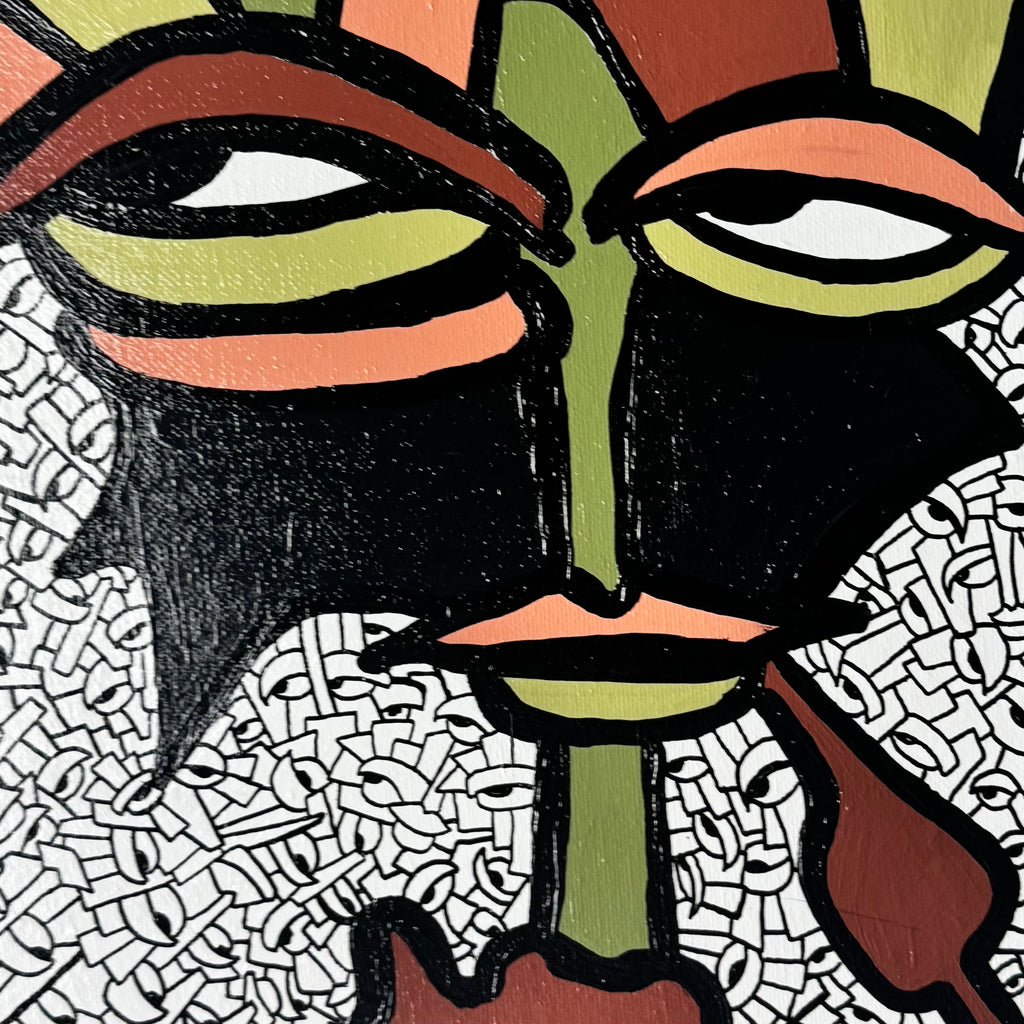 “Hier een Droge Vinger” 30x40 cm