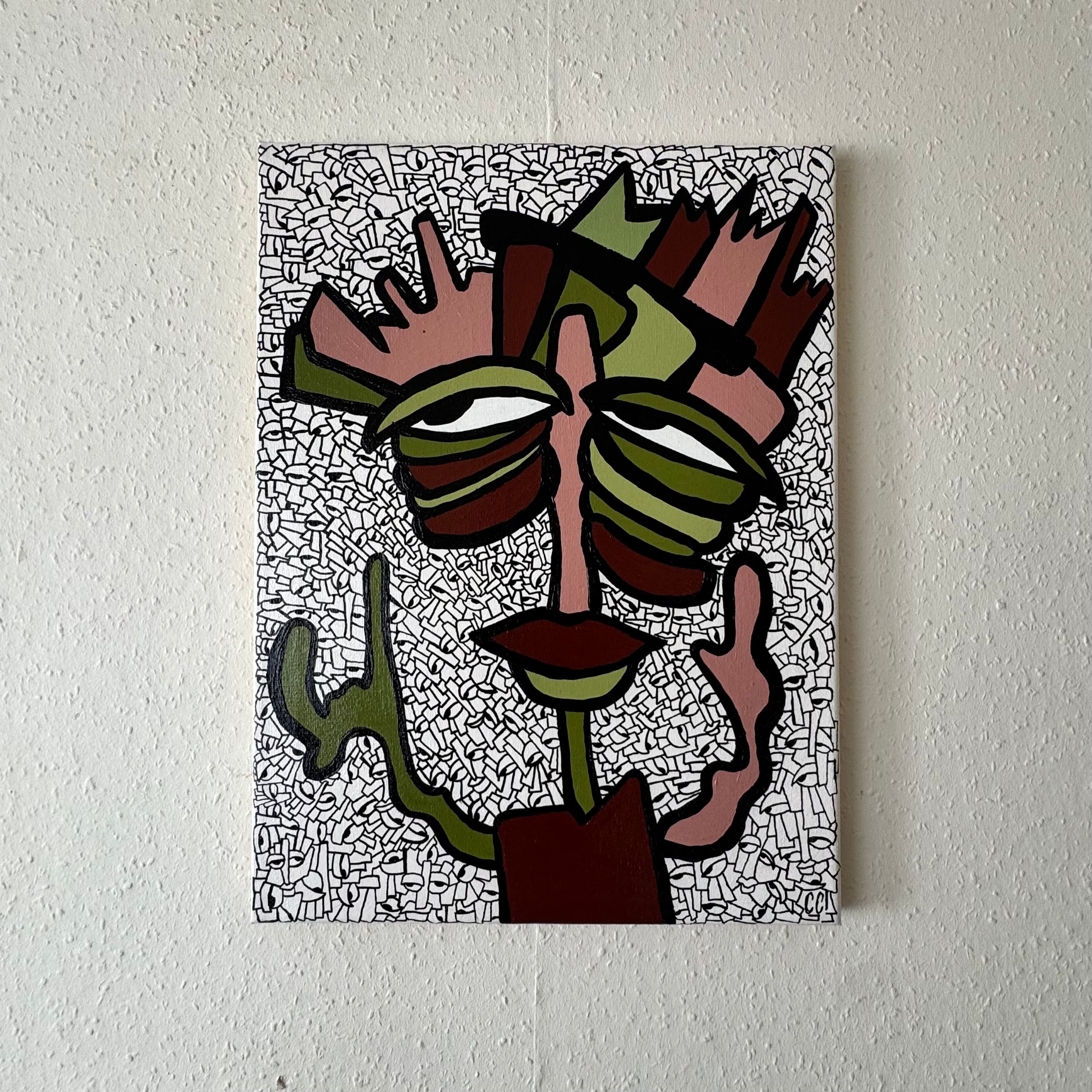“Handen in de Lucht” 30x40 cm