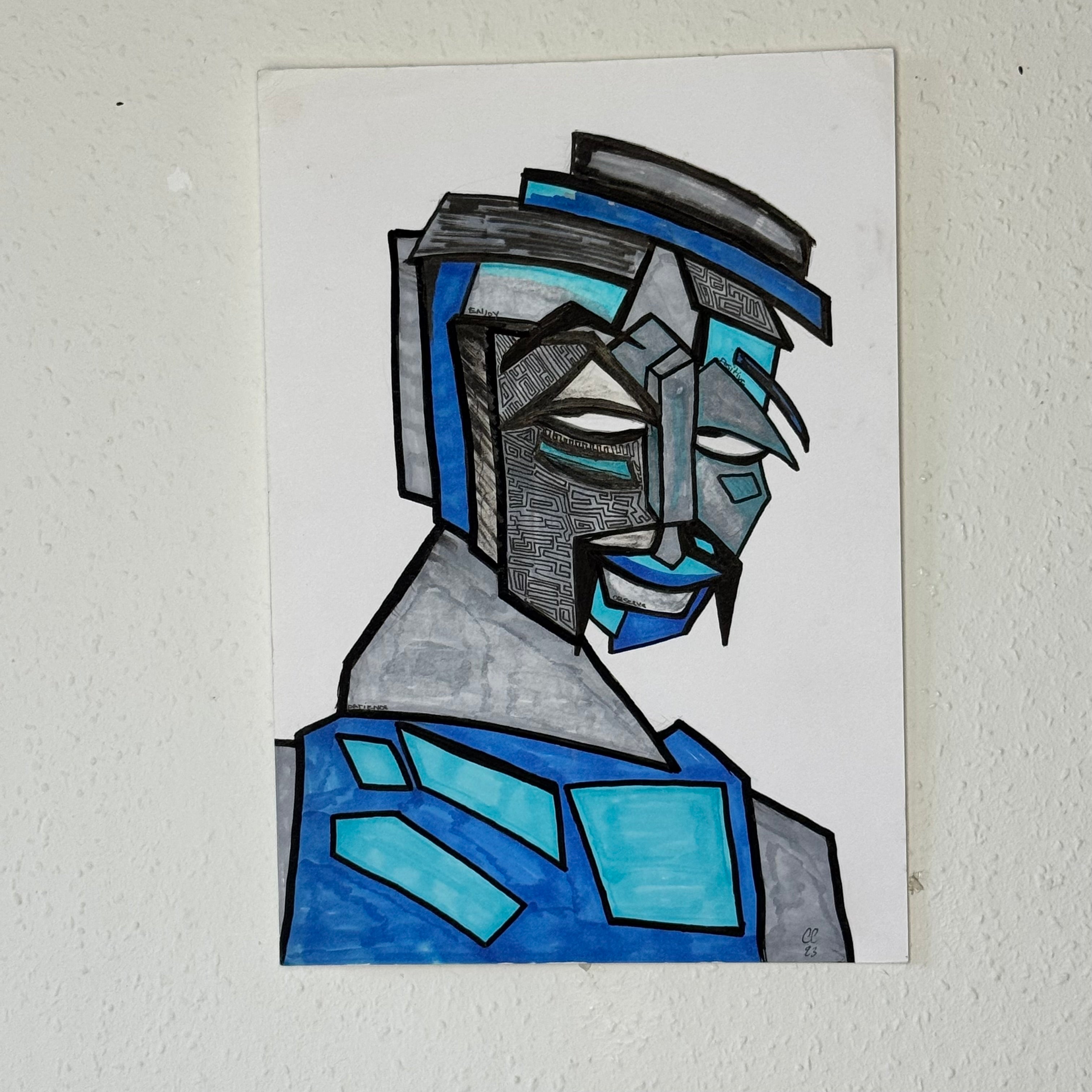 A4 Tekening “De Observeerder”