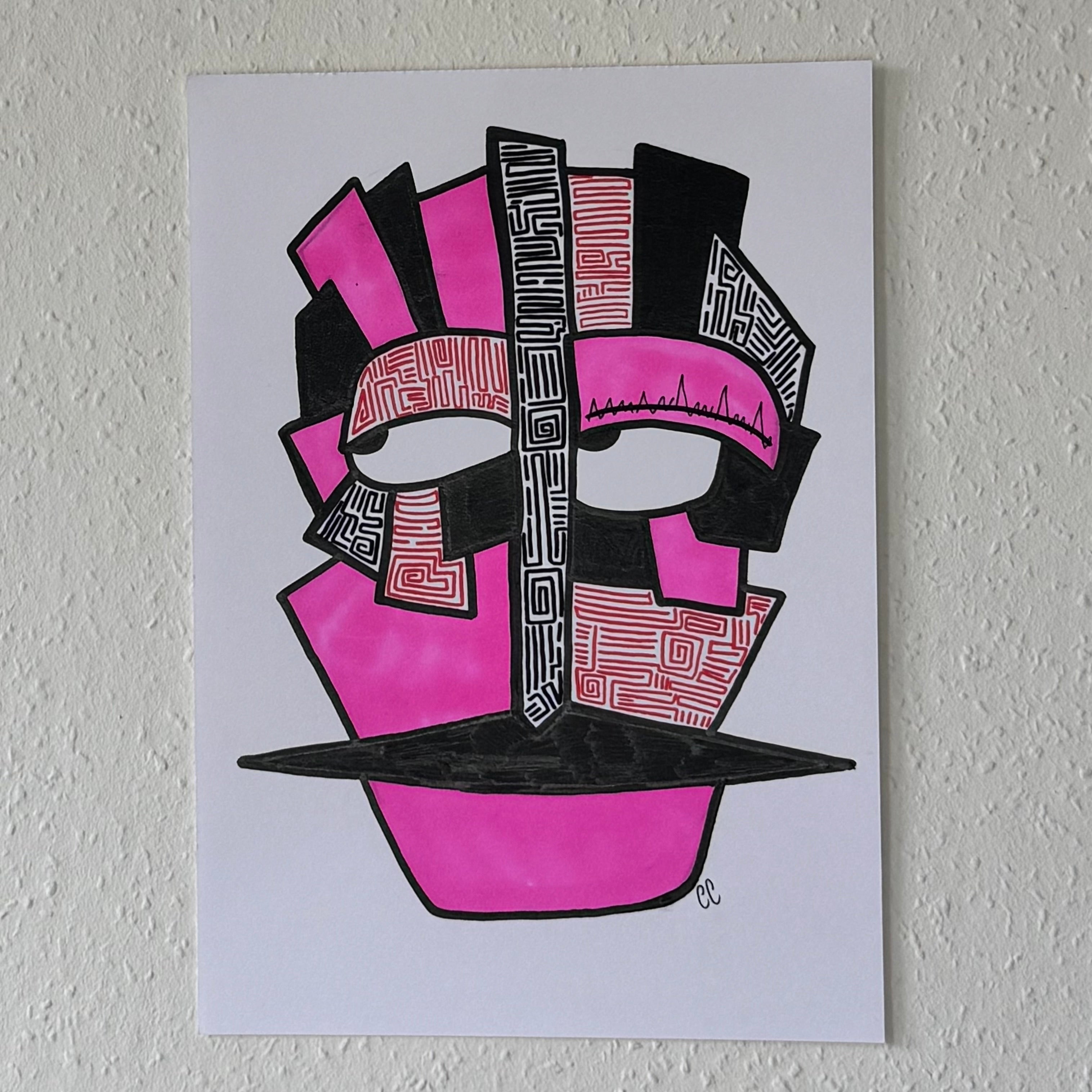 A4 Tekening “Gedachtes aan de Lijnbaan”