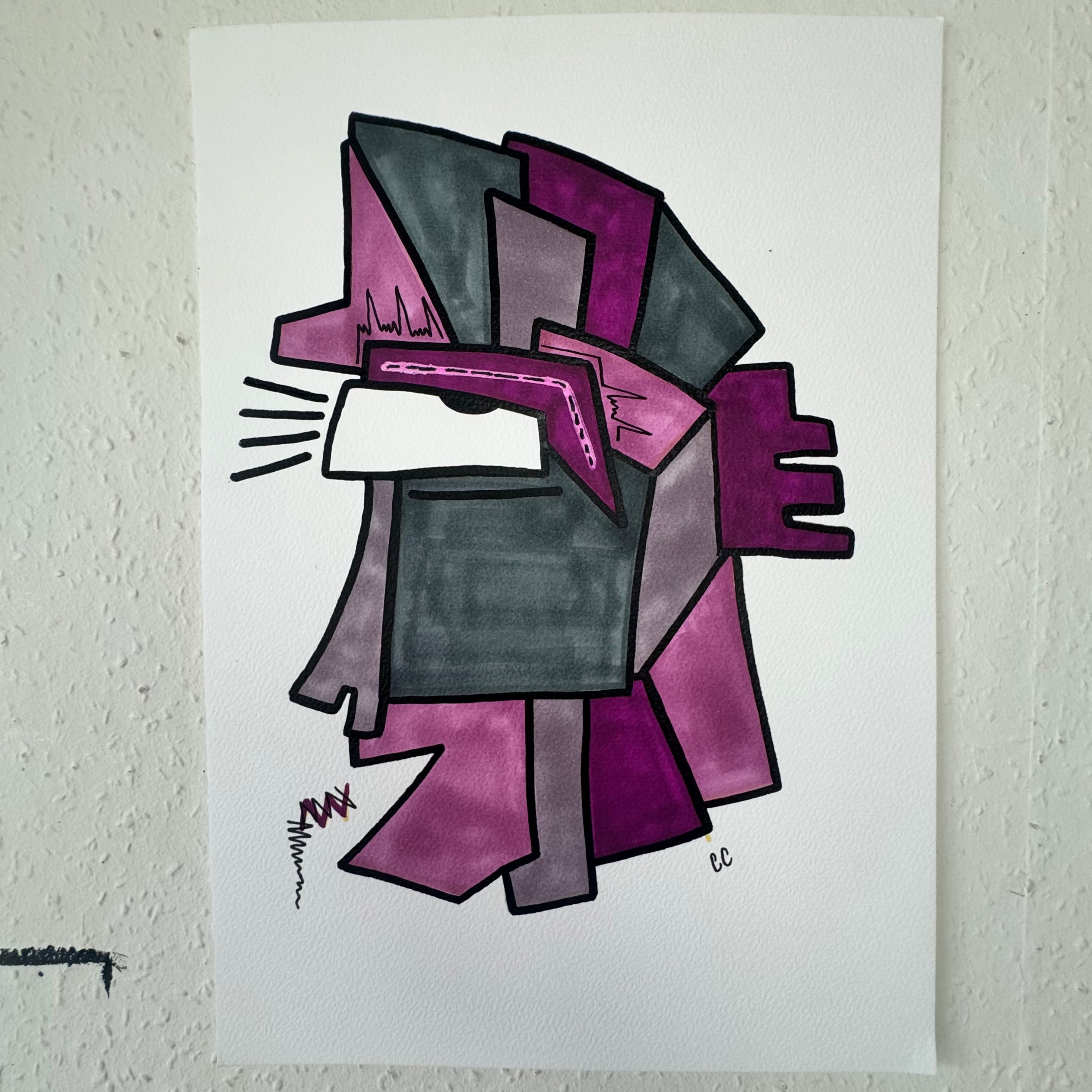 A4 Tekening “Prikkeldraad”