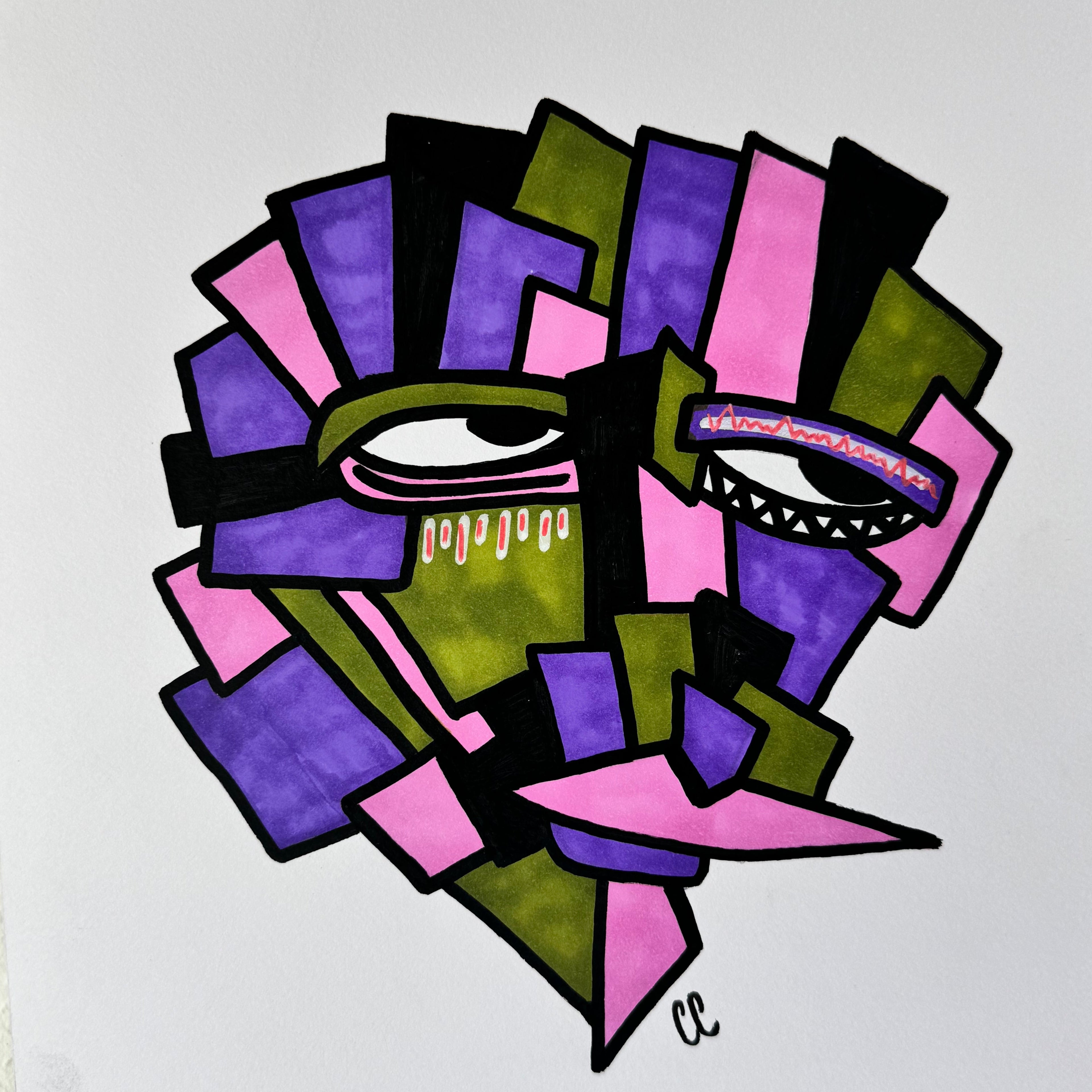 A4 Tekening “Vier de Dag”