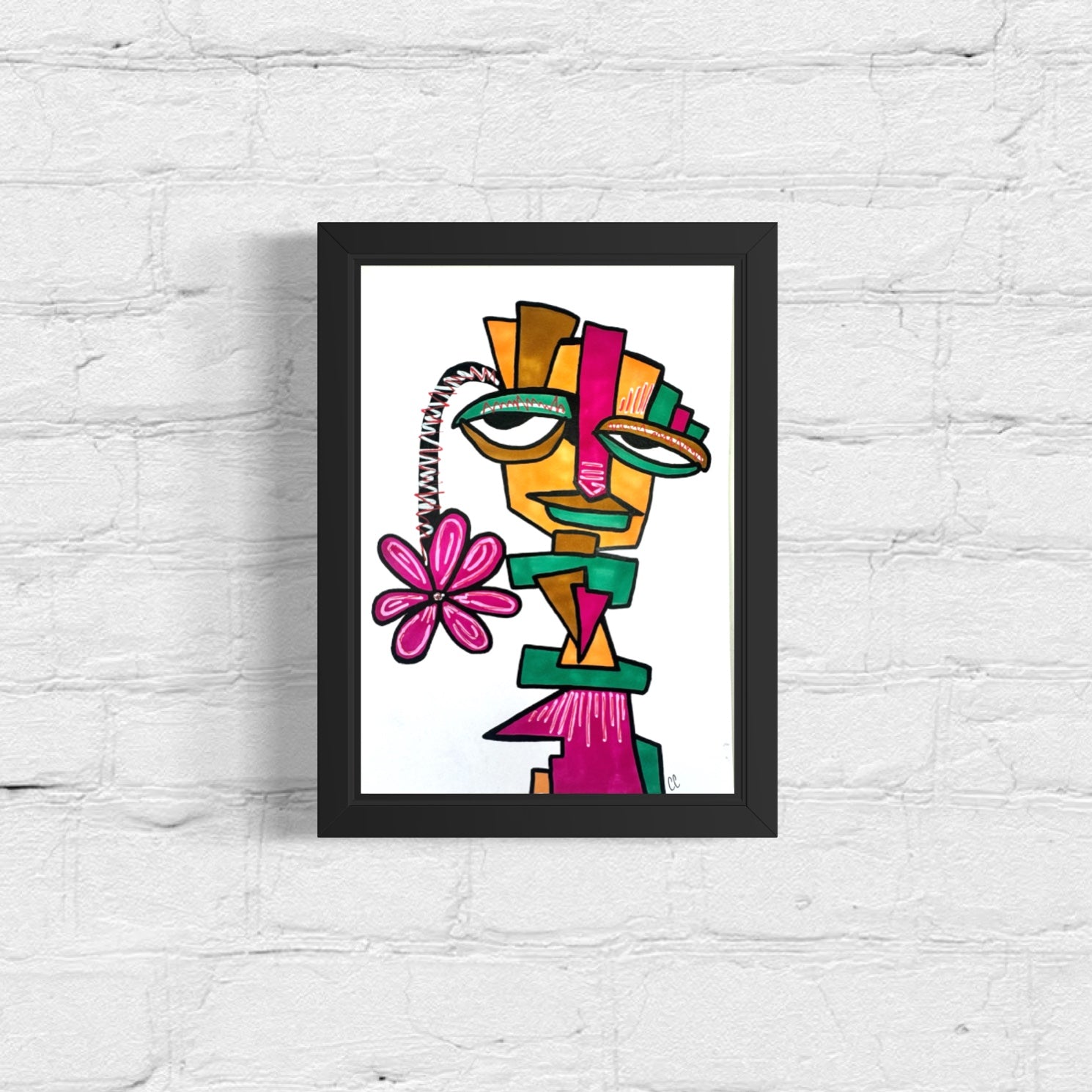 A4 Tekening “De Bloem uit het Brein”