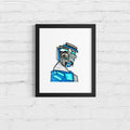 A4 Tekening “De Observeerder”
