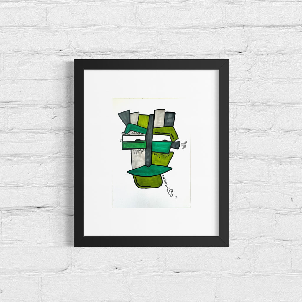 A4 Tekening “Het Weggegeven Gras”