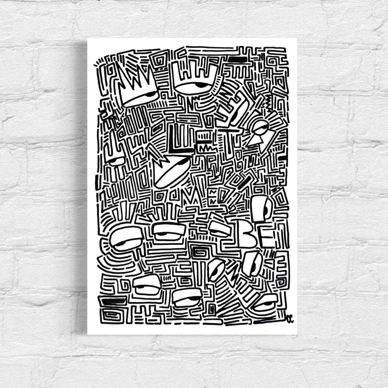 A3 Poster “Let me Be”